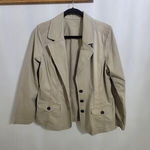 Sonoma Khaki Jacket Blazer size L